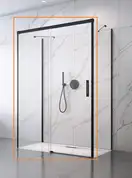 Душові двері Idea Black KDS+S 120 L RADAWAY (10116120-54-01L)