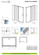 Душові двері Espera DWJ Mirror 120 R RADAWAY (380112-71R)