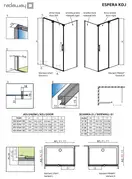 Бокова стінка Espera KDJ S1 75 права, RADAWAY (380146-01R)