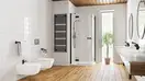 Душова кабіна напівкругла (половина) Essenza New Black PDD 100 права, RADAWAY (385003-54-01R)