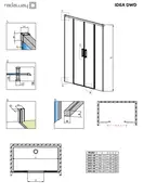Душові двері Idea Gold DWD 180 RADAWAY (387128-09-01)