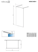Душова стінка Modo New I 120 RADAWAY (388124-01-01)