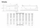 Ванна прямокутна  MIRELLA 150x70, RADAWAY (WA1-48-150x070)