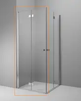 Душова кабіна (половина) Essenza New KDD-B 80 без порогу ліва, RADAWAY (385070-01-01LB)
