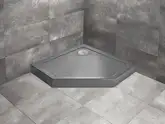 Душовий піддон Doros PT Compact Stone Anthracite 90x90 см, RADAWAY (SDRPTP9090-05-64S)