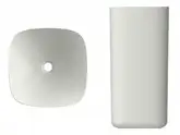 Умивальник Moon 42 (551041) White matt Scarabeo