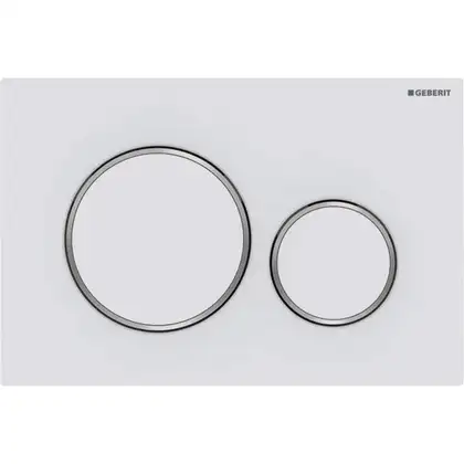 Geberit Sigma 20 Клавіша змиву, білий мат/хром (115.882.JT.1)