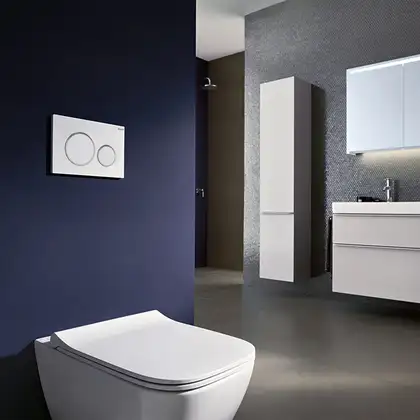 Geberit Sigma 20 Клавіша змиву, білий мат/хром (115.882.JT.1)