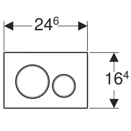 Geberit Sigma 20 Клавіша змиву, білий мат/хром (115.882.JT.1)