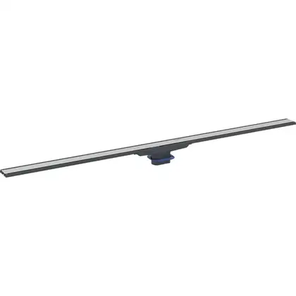 Дренажный канал обрезной 30-90 см Geberit CleanLine60, рамка чёрный металл/нержавеющая сталь (154.456.00.1)