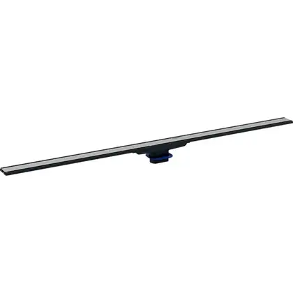 Дренажный канал обрезной 30-130 см Geberit CleanLine60, рамка чёрный металл/нержавеющая сталь (154.457.00.1)