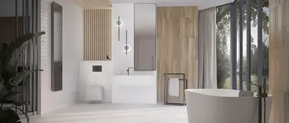Плитка стінова White Glossy RECT 300x600x8,5 Konskie (5903943502042)