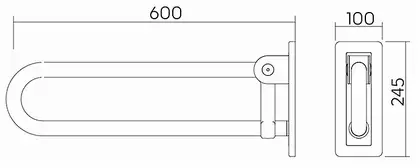 Поручень 60 см LEHNEN CONCEPT (L60401000) KOLO