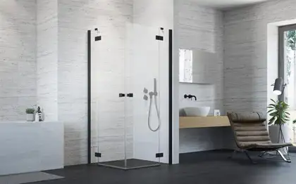 Душова кабіна (половина) Essenza New Black KDD 90 права, RADAWAY (385060-54-01R)