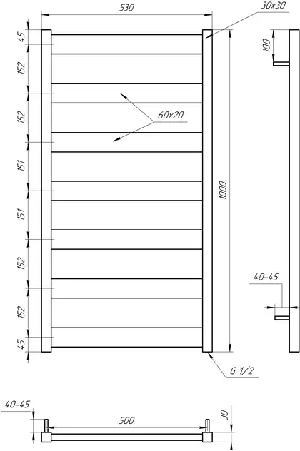 RAIFIL Колба 20д Slim 3/4" синя 890 (в комплекті ключ, кронштейн, саморізи) (3005)