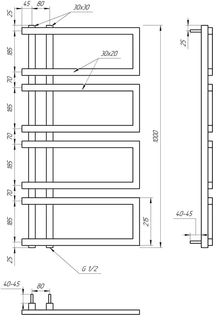 Genesis Aqua Полотенцесушитель Enzo (4403)