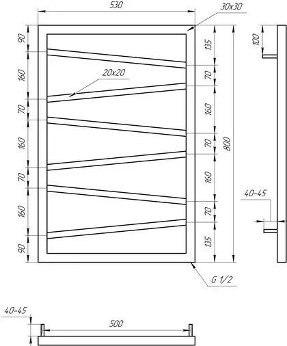 Genesis Aqua Полотенцесушитель Genesis Light (4901)