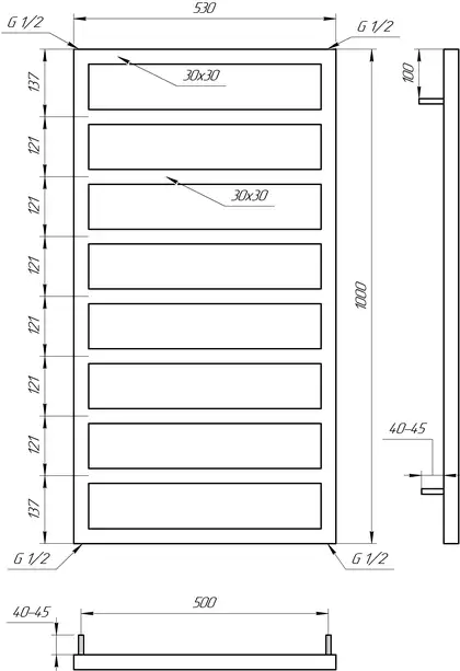 Genesis Aqua Полотенцесушитель Jazi (54006) Genesis Aqua Полотенцесушитель Jazi (54006)