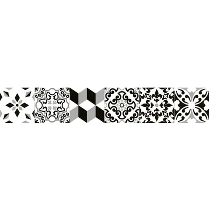 Декор настенный, керамогранит Almera Ceramica Artic Black 15 х 90 см 476446