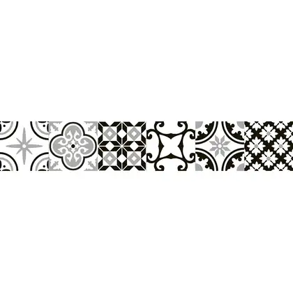 Декор настенный, керамогранит Almera Ceramica Artic Black 15 х 90 см 476446