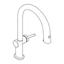 Смеситель для кухни Hansgrohe Aqittura M91 FilterSystem 210, 1jet, sBox (цвет - сталь) 76800800