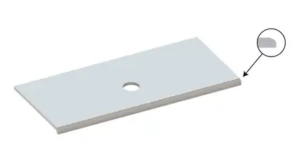 Snail Стільниця «Медея» 1200/550 А600 Антрацит глянец (123A600)