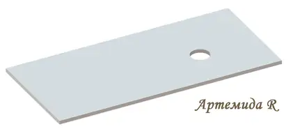 Snail Стільниця «Артеміда» 900/550 А200М Чорний МАТ (125A200M)