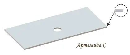 Snail Стільниця «Артеміда» 1500/550 А802М Олива МАТ (127A802M)