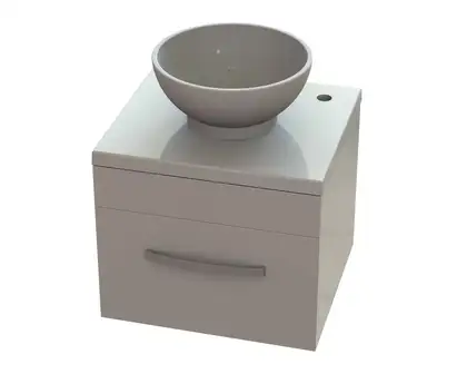 Snail Тумба «Адель» з умивальником «Селена» А600М Антрацит МАТ (500KM104RA600M)