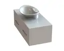 Snail Тумба «Венера» з умивальником «Гармонія» Чорний А200 (1200KM102A200)