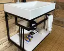 Snail Тумба «Самуі» з умивальником «Гранд»/камінь Меланіт H100 (600LOFT148cH100)