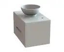Snail Тумба «Мадлен» з умивальником «Селена» А701М Персик МАТ (700KM104RA701M)