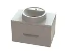 Snail Тумба «Мадлен» з умивальником «Рондо» А601 Мусон глянець (700KM149A601)