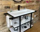 Snail Тумба «Фрегат» з умивальником «Венеція»/камінь Чорний А200 (740LOFT106A200)