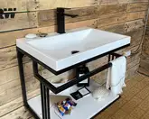 Snail Тумба «Самуі» з умивальником «Богема»/камінь Арктик Т333 (600LOFT156cT333)