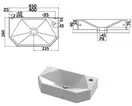 Snail Умивальник «Тритон» R  Гранат T102 (158RT102)