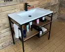 Snail Тумба «Родос» з умивальником «Орфей»/дерево Мигдаль Т302 (800LOFT165dT302)