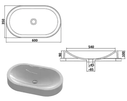 Snail Умивальник «Олімпія» Венге Т222 (150T222)