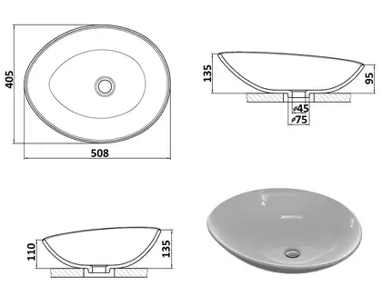 Snail Умивальник «Лотос» Оранж Т209 (173T209)