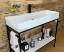 Snail Тумба «Джерсі» з умивальником «Флорида»/камінь А700М Кава МАТ (1015LOFT168/1cA700M)