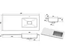 Snail Умывальник «Аляска R» А800 Маренго глянець (167RA800)