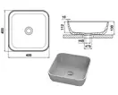 Snail Умивальник «Палермо»  А600 Антрацит глянец (178A600)