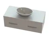 Snail Тумба «Венера» з умивальником «Фієста» Червоний А300 (1200КМ174A300)