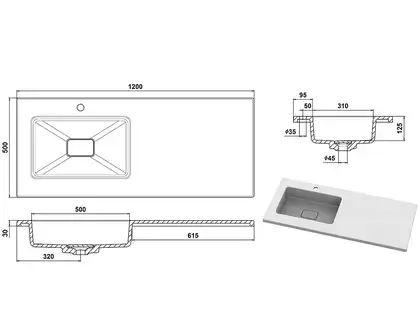 Snail Умывальник «Аляска L» Золото Т999 (167LT999)