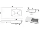 Snail Умывальник «Ария R» А801М Сапфір МАТ (166RA801M)