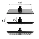 Душовий гарнітур Yoka BODO 23 BLACK черный з термостатом (BP.BODO THERM 23 BLK)