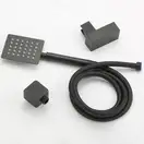 Душовий гарнітур прихованого монтажу Yoka DUAL 25 BLACK + BOX чорний (BP.DUAL25 BLK)