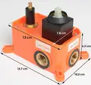 Душовий гарнітур прихованого монтажу Yoka DUAL 30 BLACK + BOX чорний (BP.DUAL30 BLK)