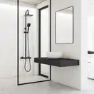 Душевой гарнитур Yoka FLOVA 20 BLACK черный с термостатом (BP.FLOVA THERM 20 BLK)