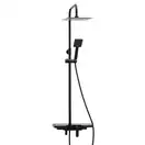 Душовий гарнітур Yoka OSLO 25 BLACK черный з полицею та краном (BP.OSLO 25 BLK)